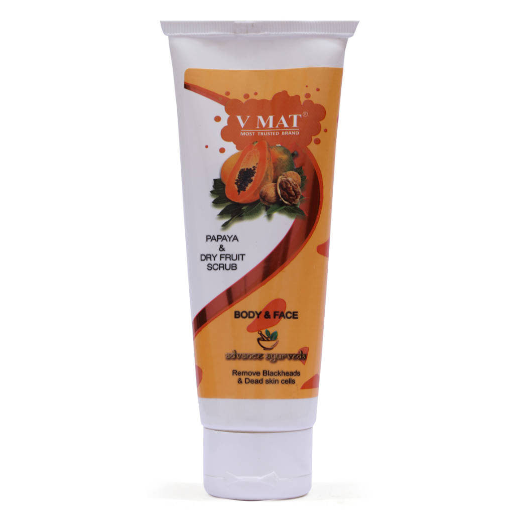 VMAT Papaya & Dry Fruit Scrub for Body and Face